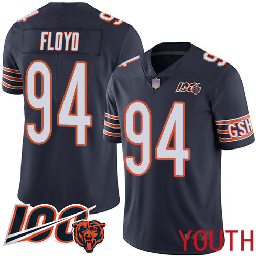 Chicago Bears Limited Navy Blue Youth Leonard Floyd Home Jersey NFL Football #94 100th Season->youth nfl jersey->Youth Jersey